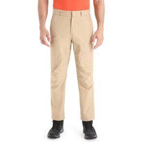 Ice Breaker Men's Merino Hike Pants Tan NWOT FLAWED Size 36 Outdoors Hiking